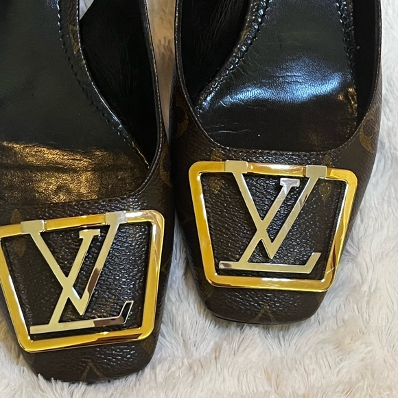 Louis Vuitton Madeleine Sling back Pump. Size 38 - Picture 5 of 10